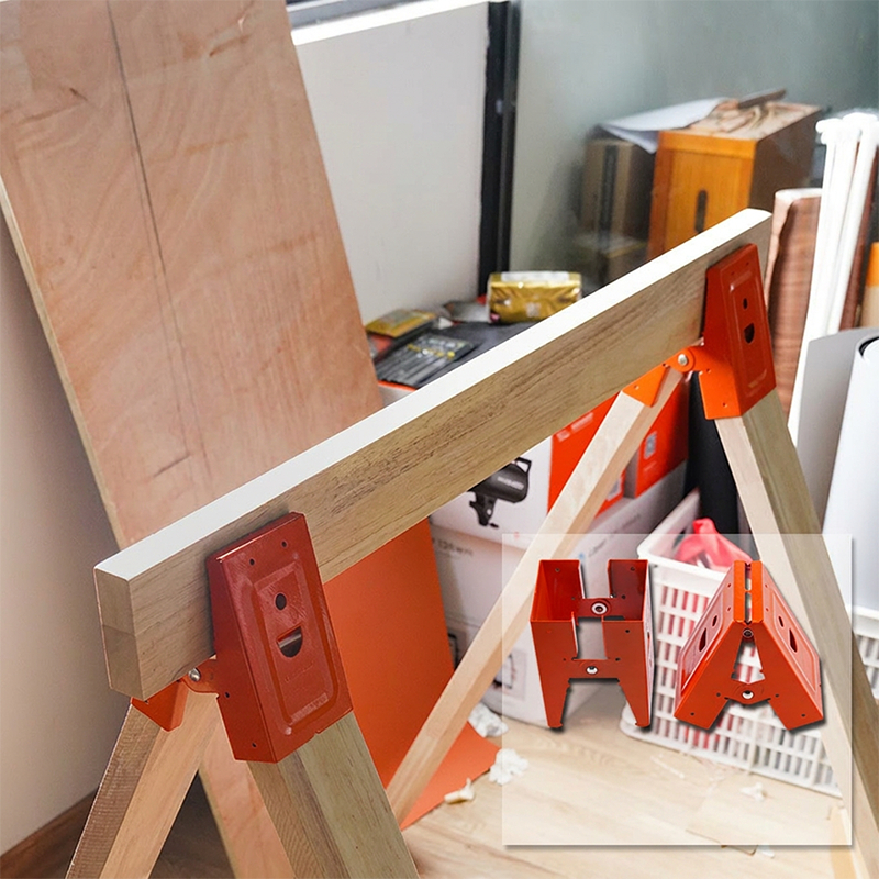 🔥50% OFF NOW🛠️Heavy-Duty Sawhorse Bracket with Down Clamp