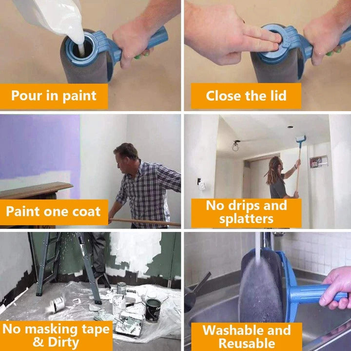 Multifunctional Paint Roller Brush Tools Set (8 pcs.)