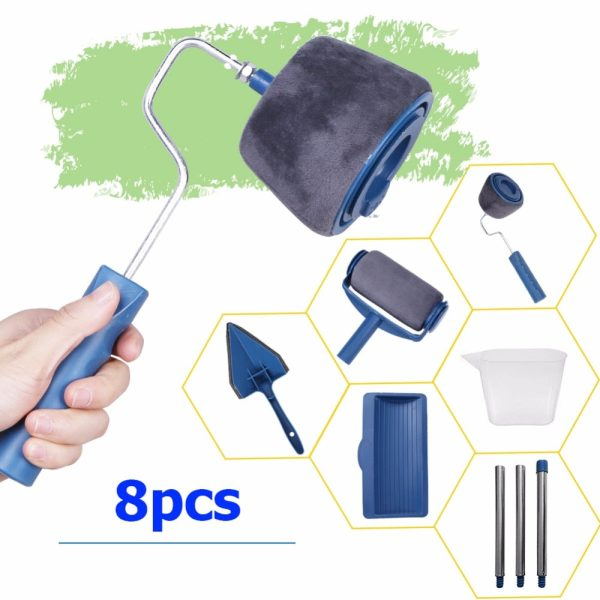 Multifunctional Paint Roller Brush Tools Set (8 pcs.)