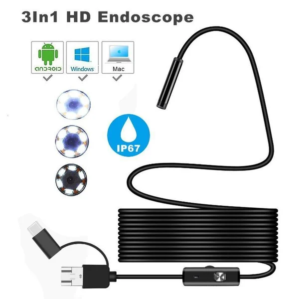 🔥Last day 49% OFF-3 IN 1 USB Endoscope ( Universal across all platforms )