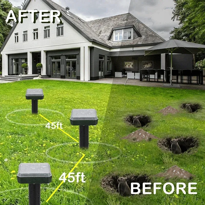 🔥49% OFF🔥Solar Powered Mole Repellent (Same For Snakes/Pests/Rodents)