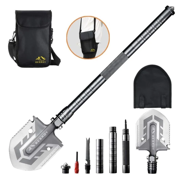 The Ultimate Survival Tool 23-in-1 Multi-Purpose Folding Shovel