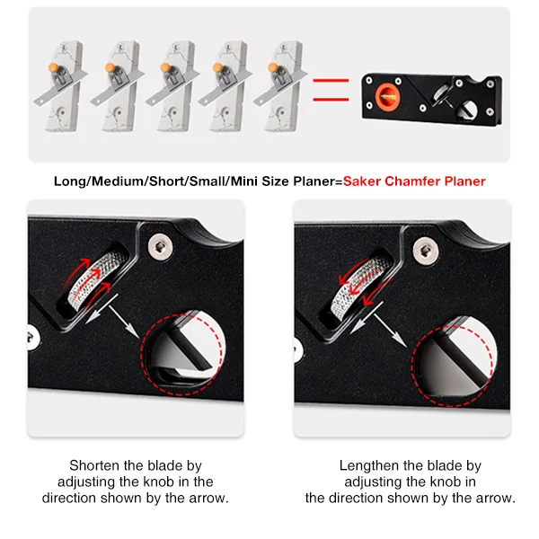 CHAMFER PLANE - WOODWORKING EDGE CORNER FLATTENING TOOL