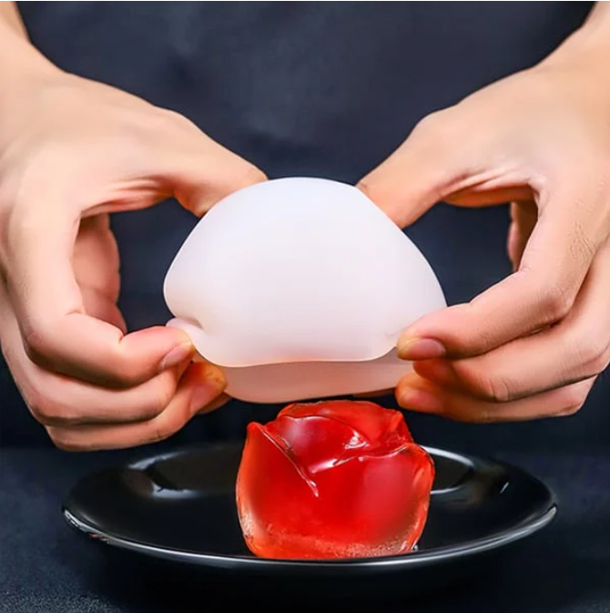 (🔥Factory Outlet Sale - 49% OFF) 3D Rose Shape Ice Cube Mold🌹Party Cocktail Goodies