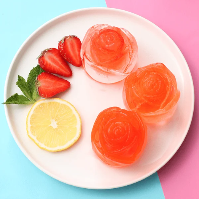 (🔥Factory Outlet Sale - 49% OFF) 3D Rose Shape Ice Cube Mold🌹Party Cocktail Goodies