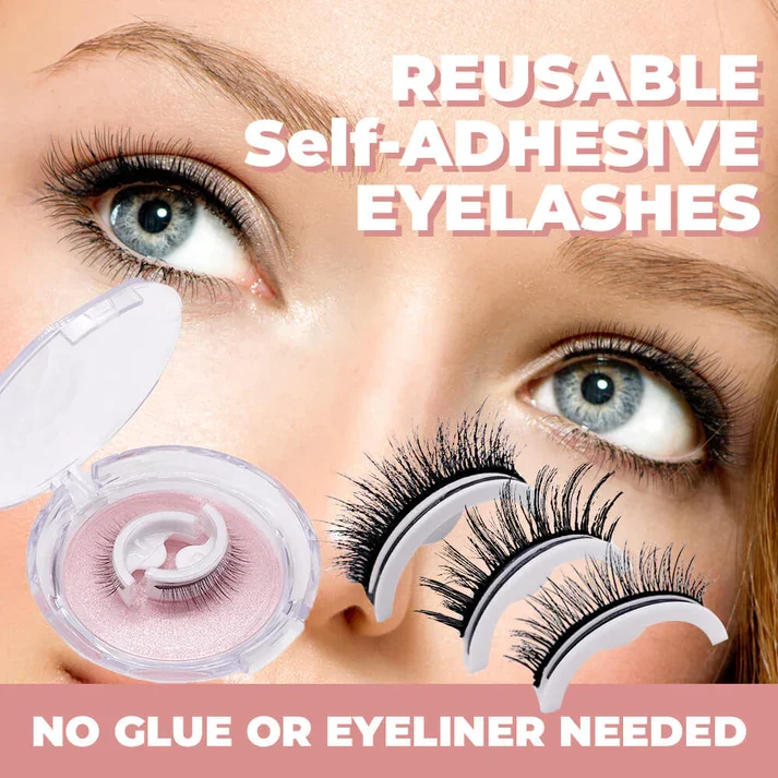 🔥Last Day 70% OFF🔥✨Reusable Adhesive Eyelashes✨