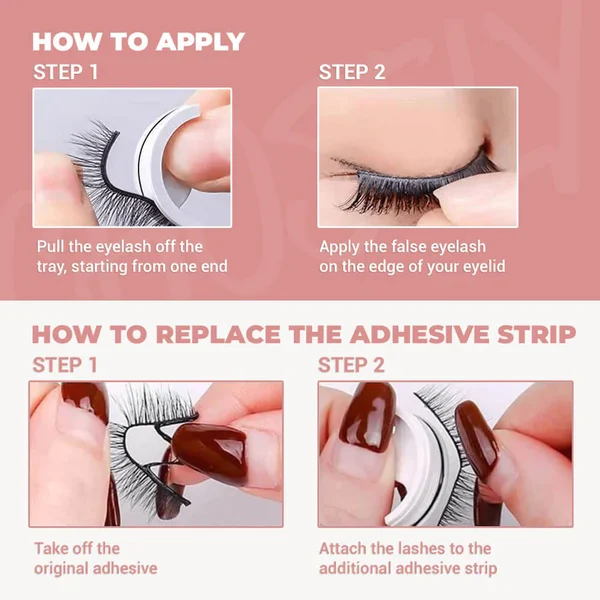 🔥Last Day 70% OFF🔥✨Reusable Adhesive Eyelashes✨