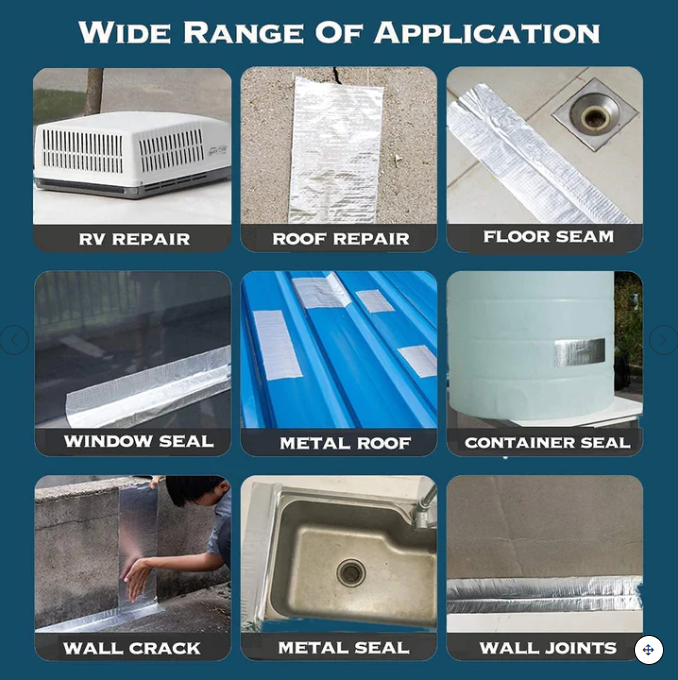 Super Adhesive Waterproof Sealant Aluminum Tape