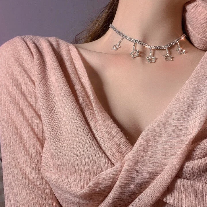 Star Pendant Choker Necklace(🛒60% Off🎁The Last Day!)