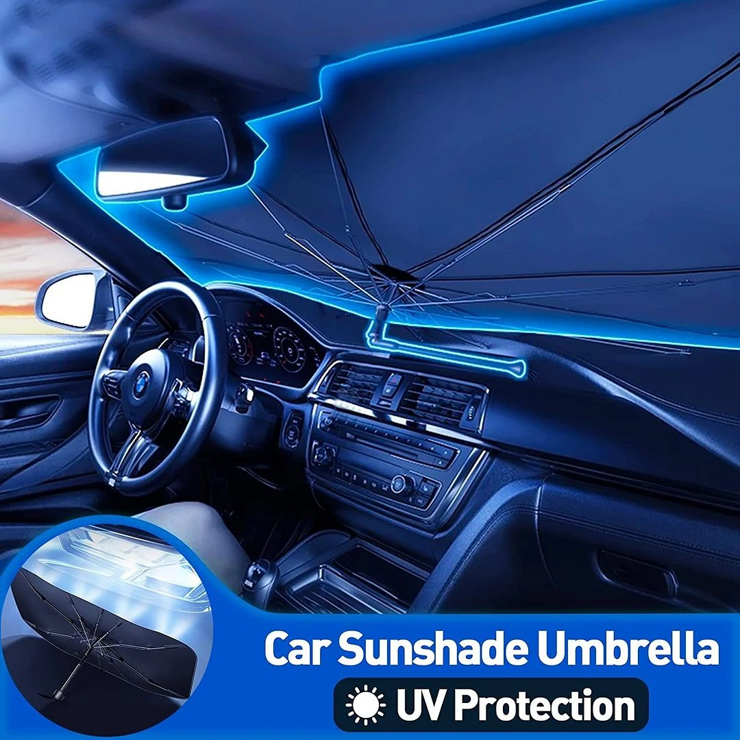 Car Windshield Sun Shade Umbrella, One Size Fits All