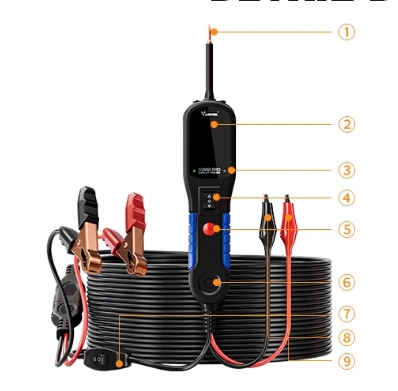 VDIAGTOOL Pro Automotive Power Circuit Probe Tester Circuit Breaker Finder Tool