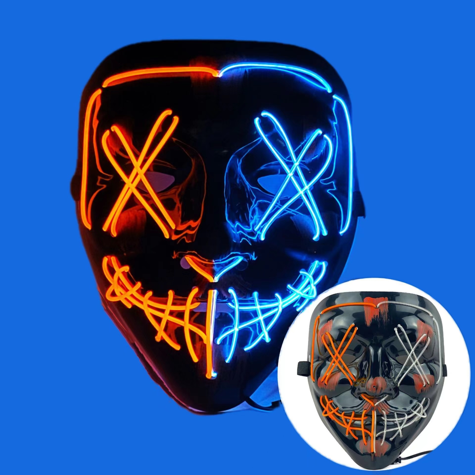 Halloween Neon Led Purge Party Mask