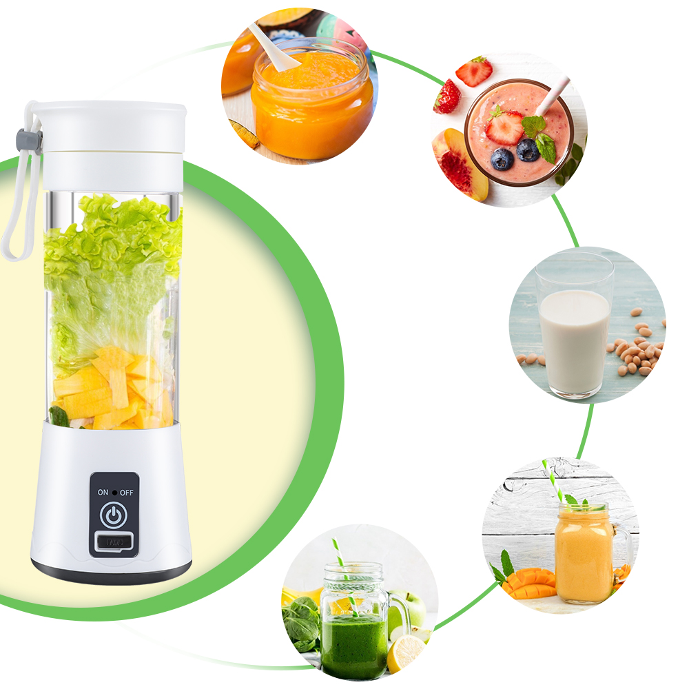 Portable Electric Juicer USB Rechargeable Handheld Smoothie Blender Fr