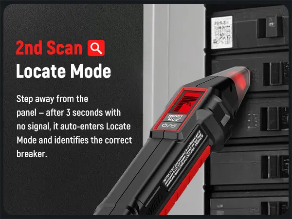 Product Introduction of KAIWEETS AC Circuit Breaker Finder Tool with Alert LCD Display, 2-Piece Set Electric Tester and Voltage Tester with Transmitter and Receiver, NCV Function & Flashlight, Non-Contact Cable Tester and Integrated GFCI Outlet Tester, Portable Detector 9