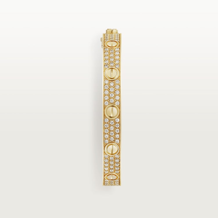 LOVE BRACELET, DIAMOND-PAVED