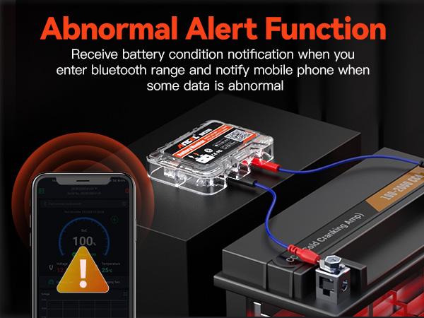 Product Introduction of ANCEL BM200 12V Car Battery Tester, Bluetooth 4.2 Auto Battery Load Analyzer for Lithium & Lead-Acid Batteries with Cranking Charging Test Alarm Record Voltage History 13