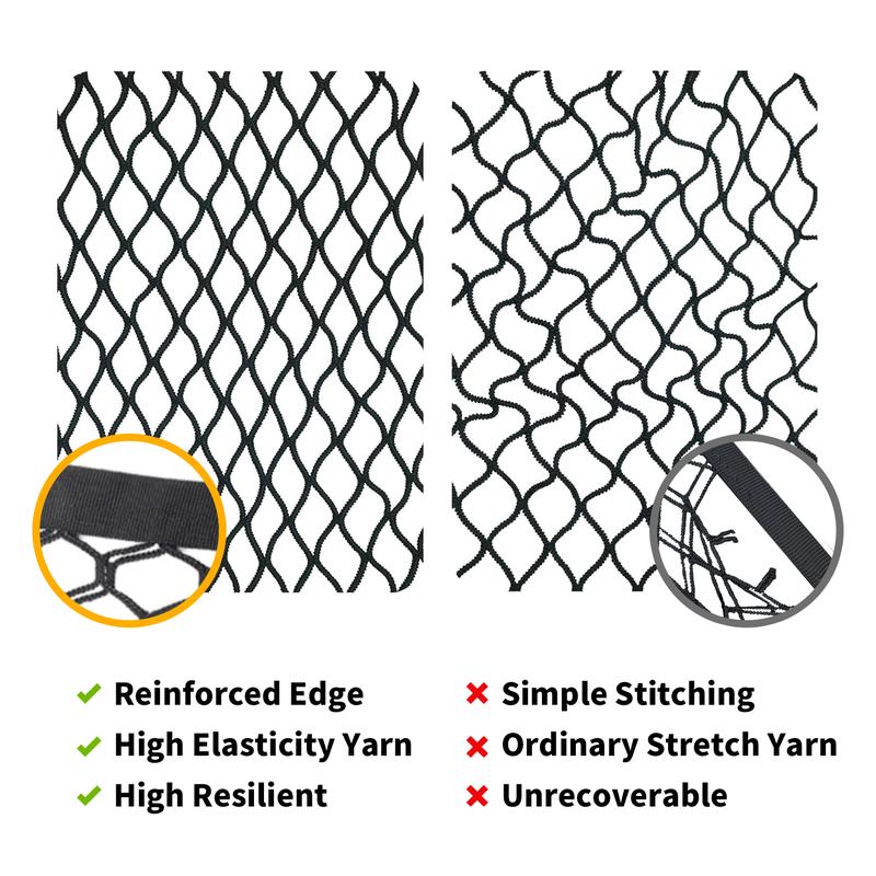 Highly Elastic Cargo Net, Simple Truck Bed Cargo Mesh Organizer, Ideal for ATV, SUV, UTV, Truck and Boat Use
