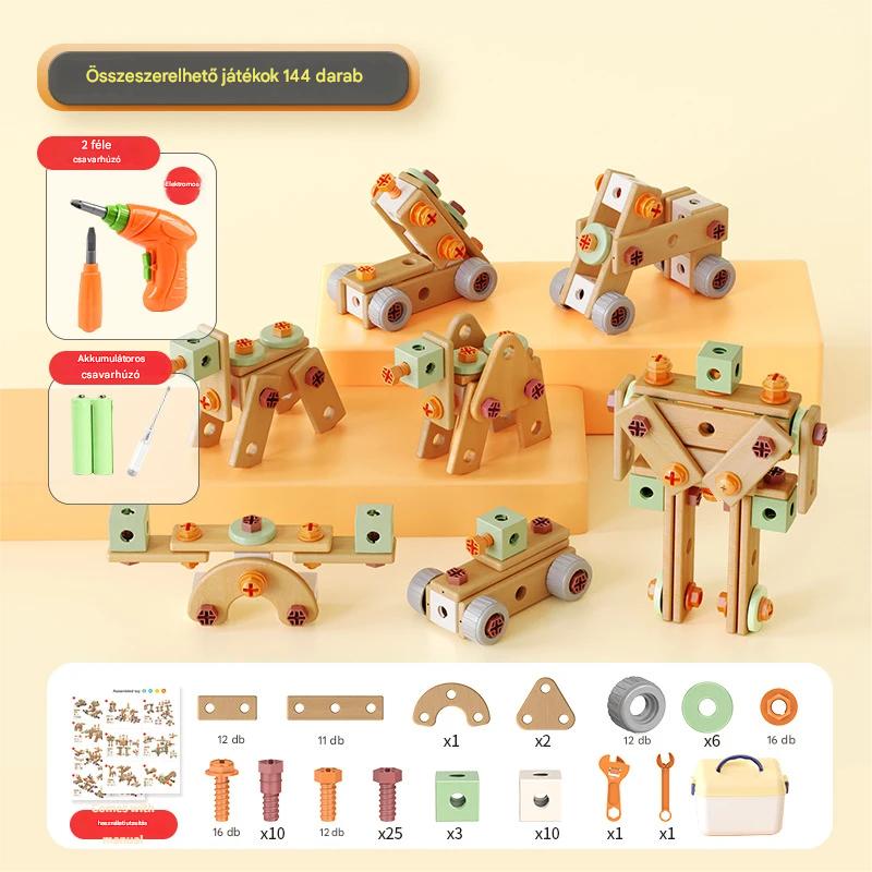 🧩Building block toy! 💪 Develops your child's hand-eye coordination!