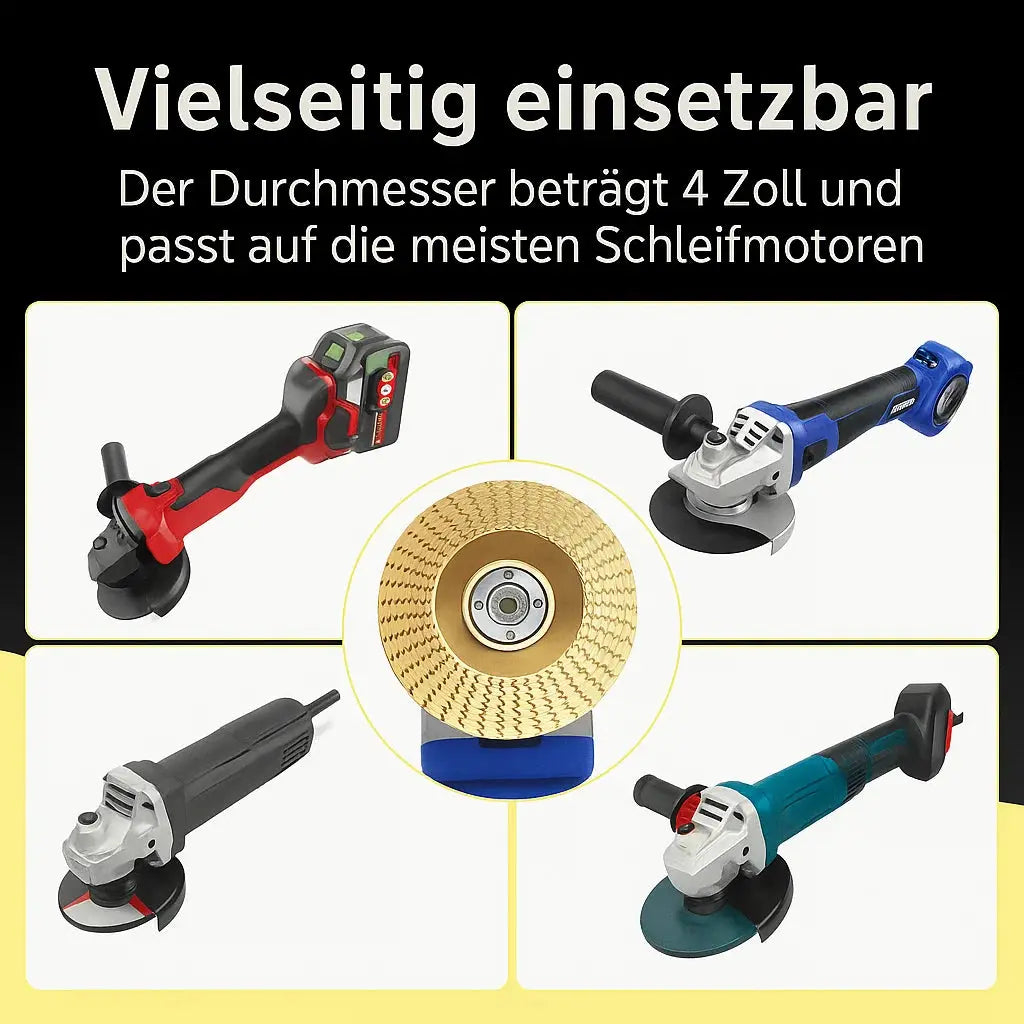 Wood carving disc set for angle grinders – Clean shaping without loss of power