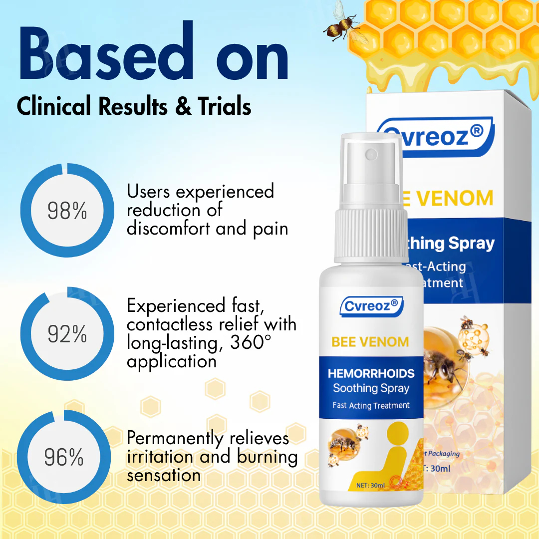 🔥Hot Sales - 50% OFF🔥Bee Venom Hemorrhoids Soothing Spray