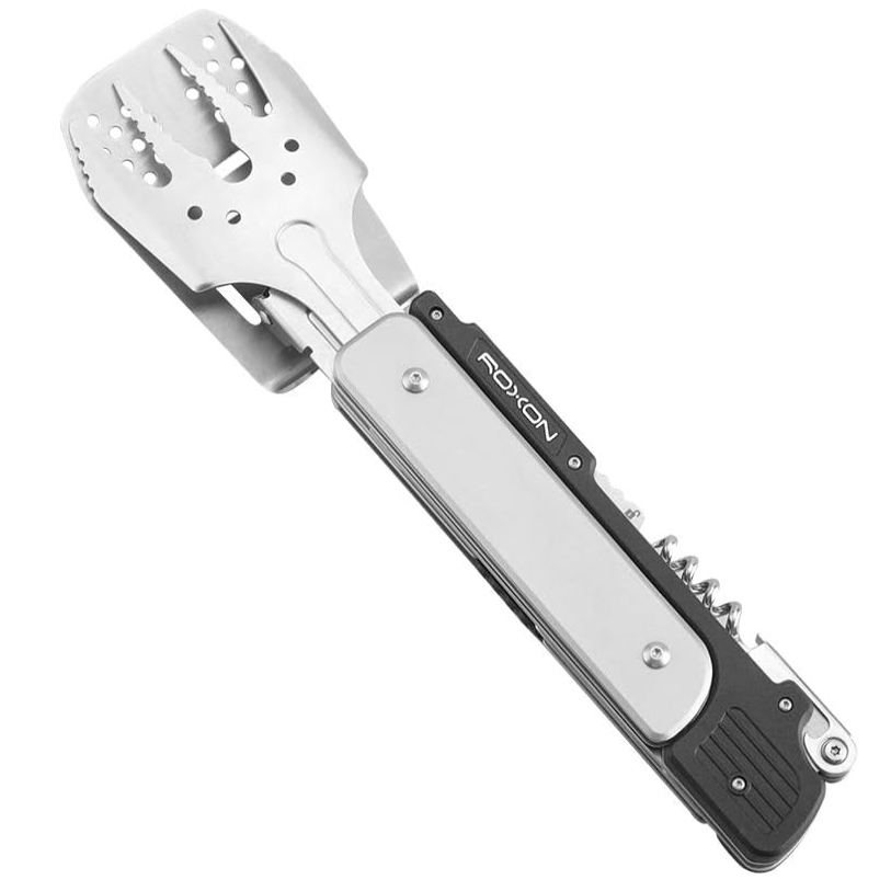 Roxon 6 in 1 Detachable and Foldable Multifunctional Grilling Utensil Set, Special Portable Grilling Utensils for Patio and Outdoor BBQ