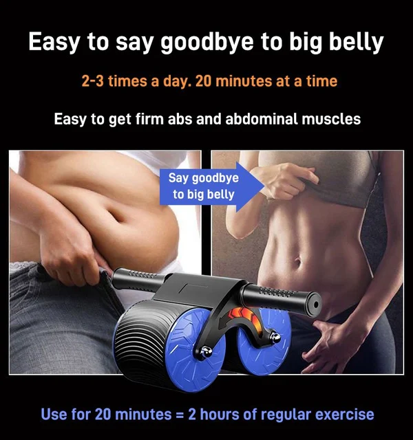 🔥Valentine's Day Hot Deals🔥-Automatic rebound abdominal wheel