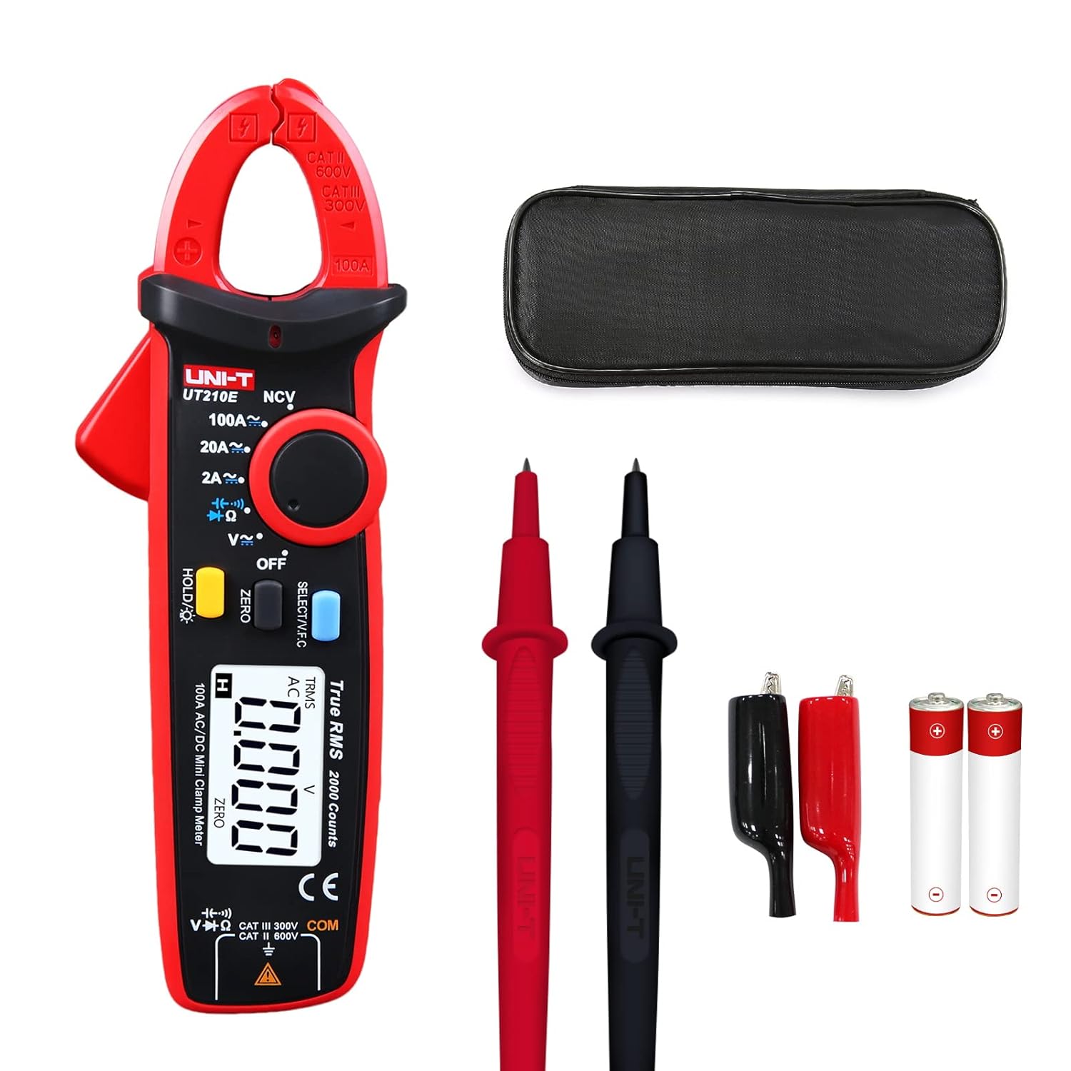 ⚡UNI-T UT210E Mini Digital Clamp Meter True RMS 👁‍🗨️AC/DC Multimeter⚡