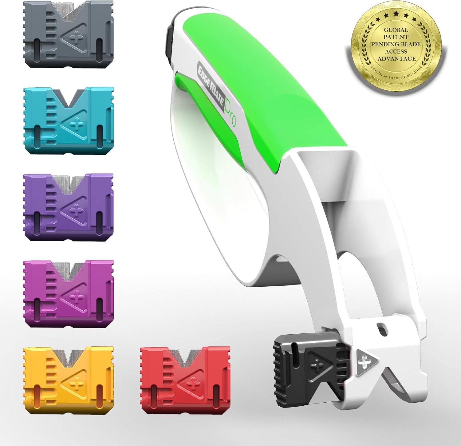 Knife Sharpener, Edge Mate Pro Handheld Knife Sharpeners with 7 Replaceable