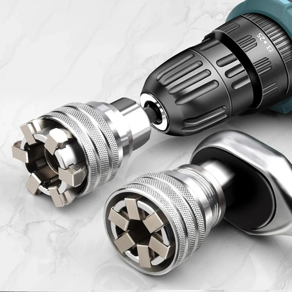 Universal wrench socket, adjustable hexagon, torque socket, ratchet, maintenance tools