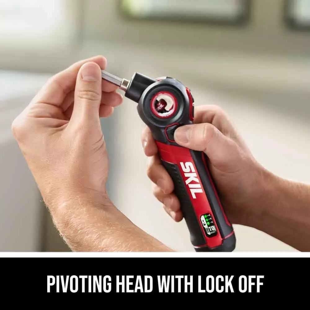 SKIL Twist 2.0 Rechargeable 4V Screwdriver with Pivoting Head