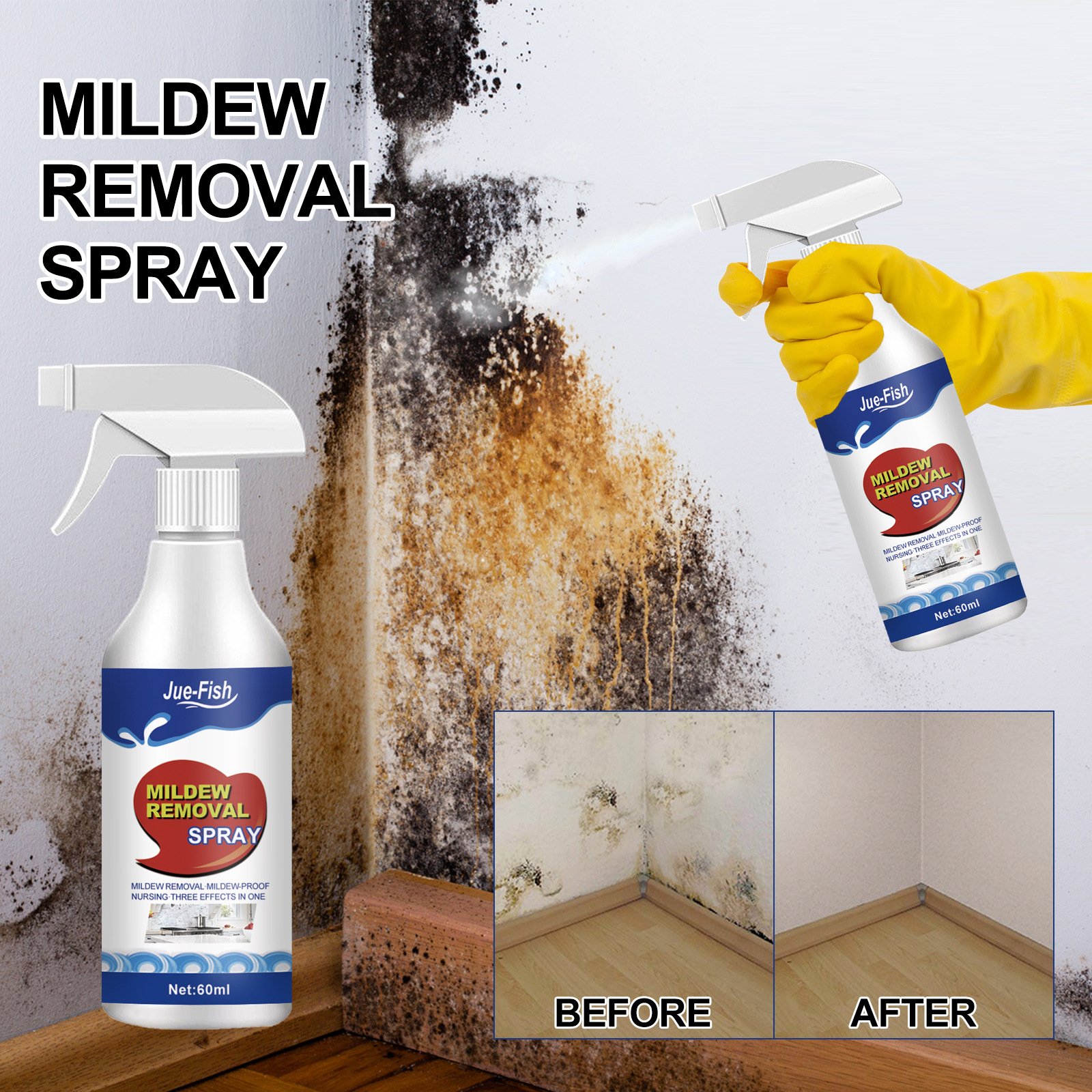 🦠Highly Effective Mould Removal Spray - Prevents Mould Regrowth🦠