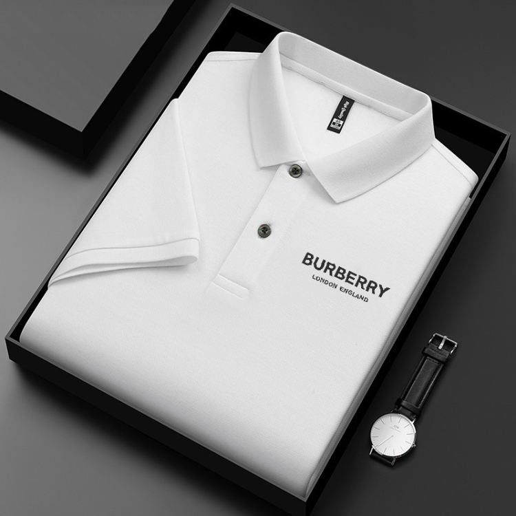 【Burberry】Short sleeve business polo shirt, made in the UK, with exquisite workmanship. 【6 colors/100kg can be used】