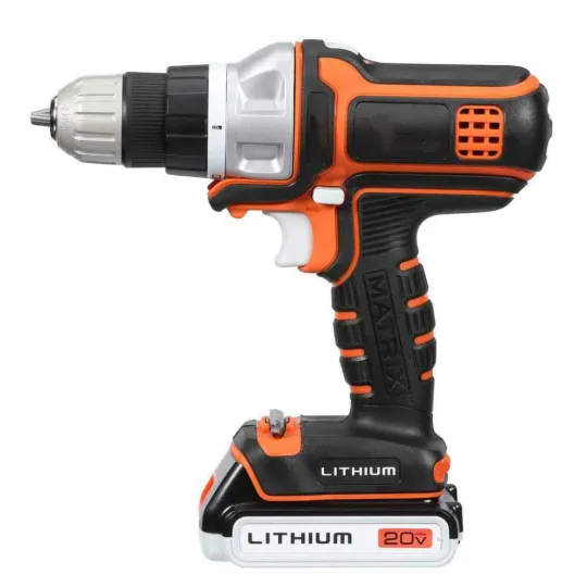 [Last 500 pieces] Cordless drill combo set with case, 6 tools with storage case. (includes 2 lithium-ion batteries and charger)