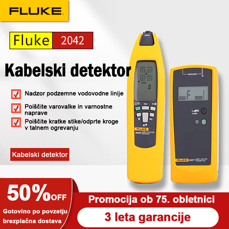 [75. obletnica] Večnamenski detektor žic FLUKE 2042/2052/2062