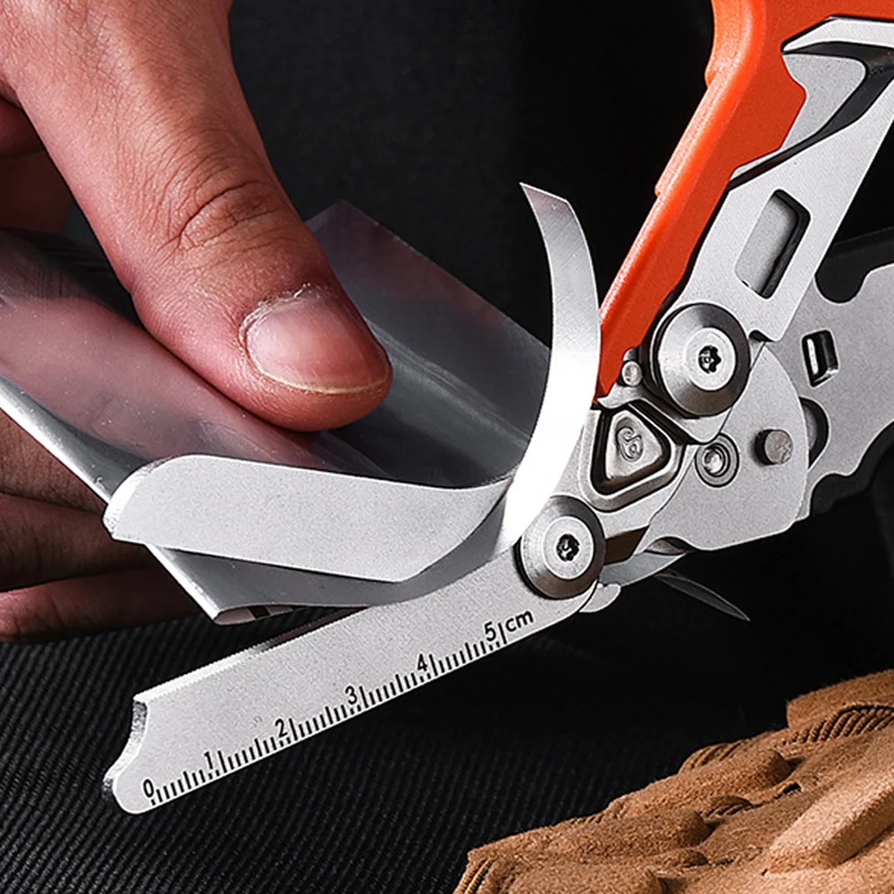 Outdoor Multifunctional Scissors First Aid Gear Tactical Folding Scissors Survival Tools Camping Hunting Equipment