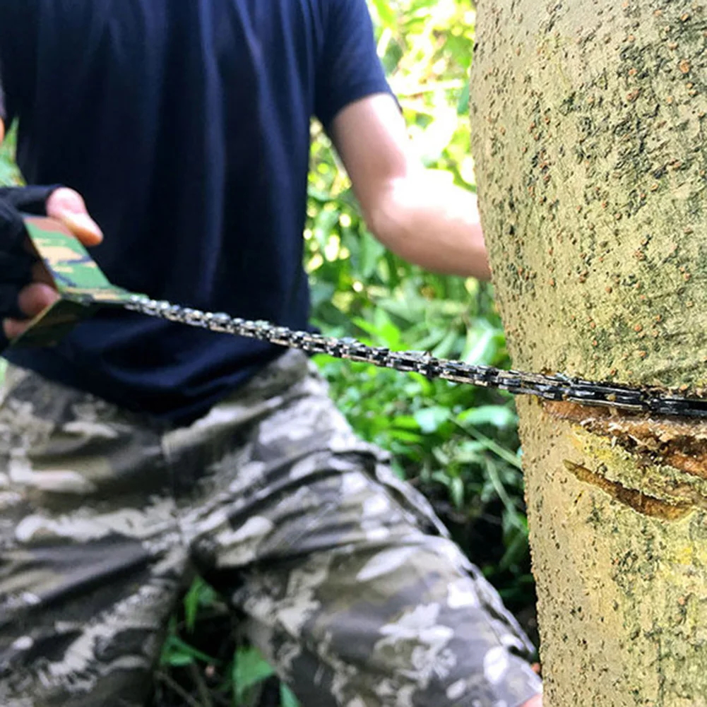 Outdoor Portable Hand-drawn Wire Saw Field Mountaineering Life-Saving Chain Saw Tool Multi-function Saw Chain Pocket Chain Saw