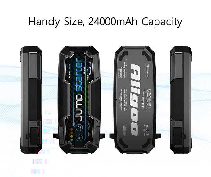 Upgraded：4000A SuperSafe Car Battery Jump Starter