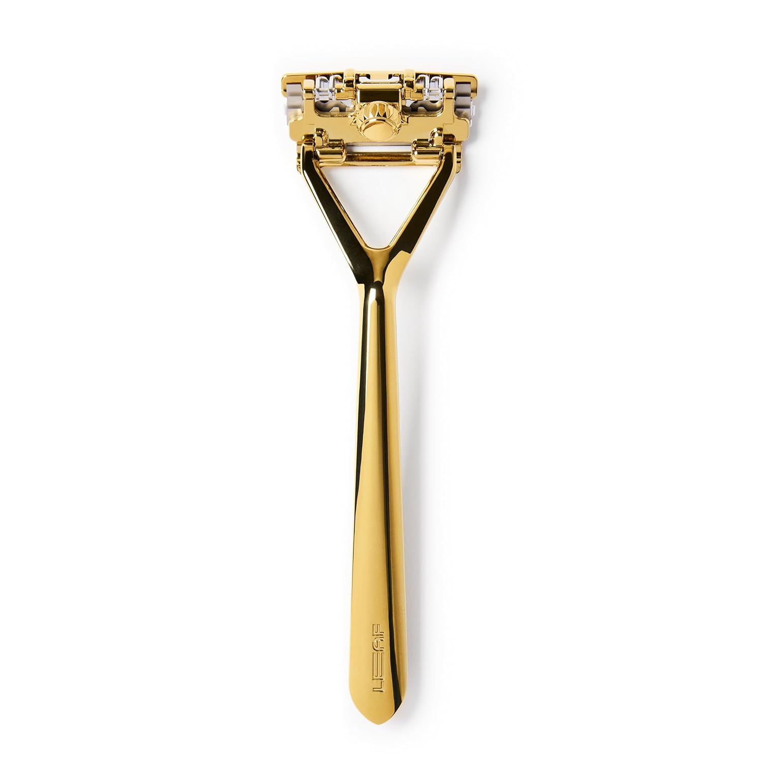 Leaf Shave | Leaf Razor, Gold - All-Metal, Eco-Friendly Razor