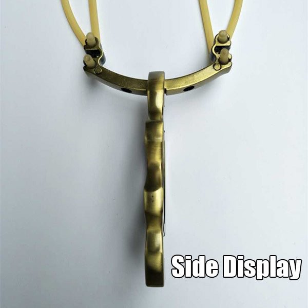 KNUCKLE BUSTER SLING SHOT - HEAVY-DUTY METAL CONSTRUCTION, STRONG RUBBER BANDS - LENGTH 6 1/4”