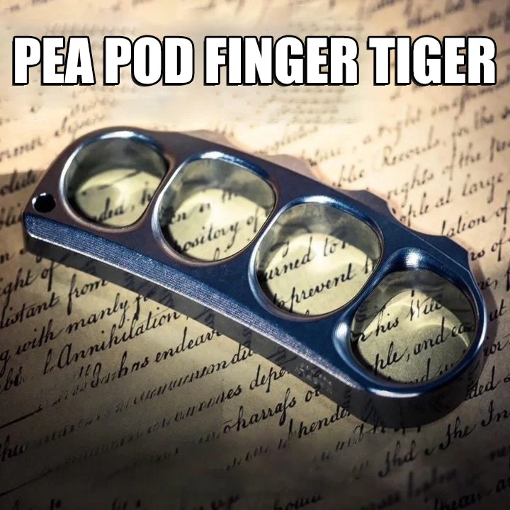 🔥Hot Selling🔥BRASS KNUCKLE PEA RING EDC SELF-DEFENSE WEAPON