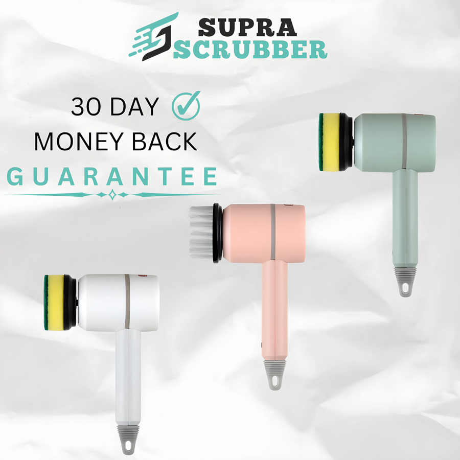 Multifunctional electric rotary scrubber gun, USB rechargeable