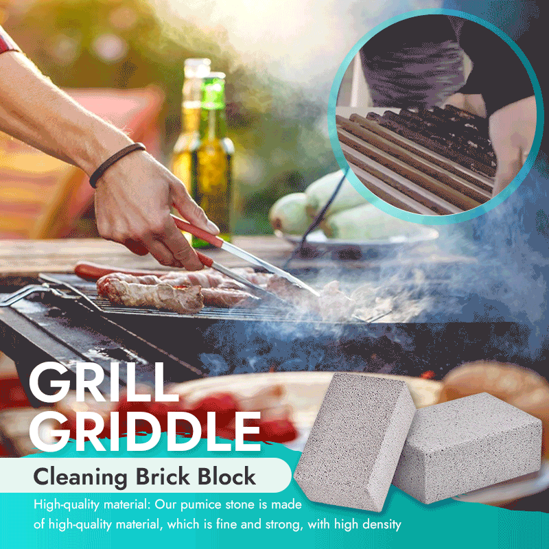 ⭐ Natural Pumice Grill Griddle Cleaning Block