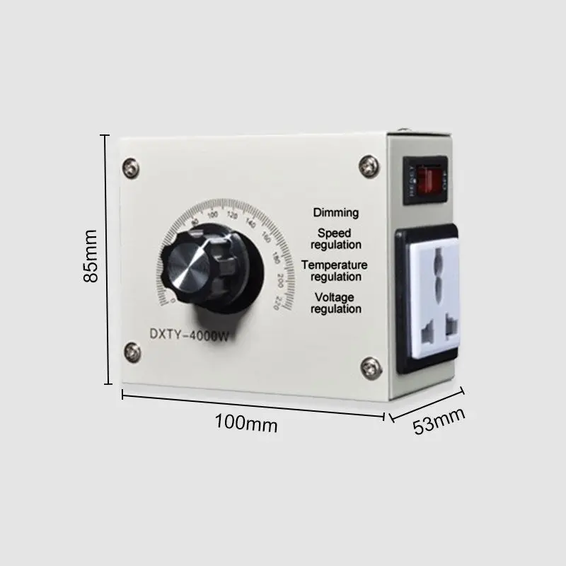 Electronic voltage regulator with 4000 W high power thyristor