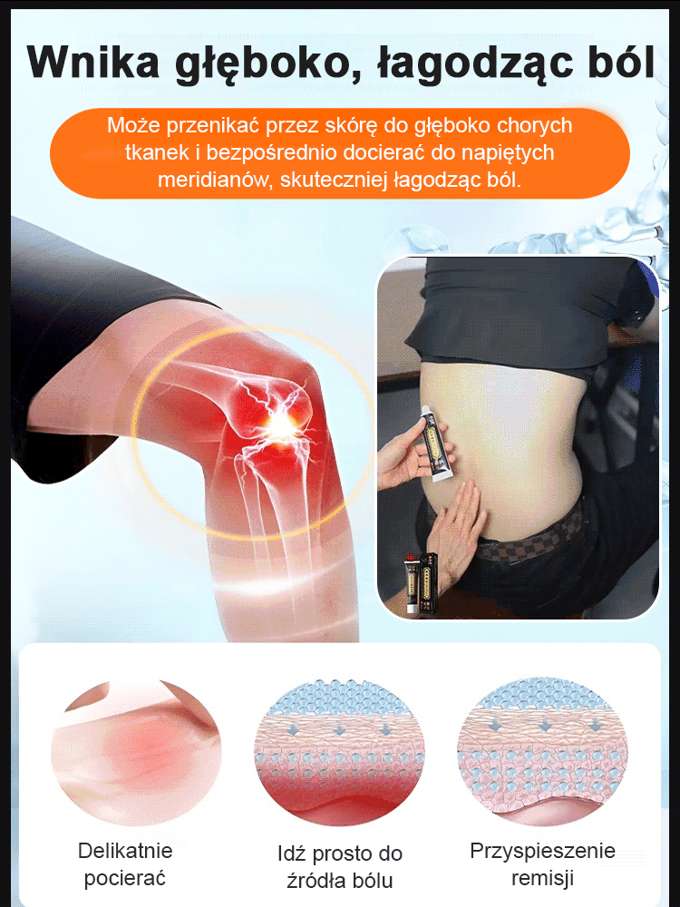 Herbal ointment penetrating tendons and bones