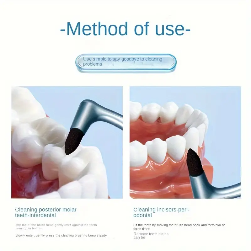 Manual Teeth Stain Remover - Plaque Removal Teeth Cleaning Brush, Portable Ergonomic Oral Care Tool