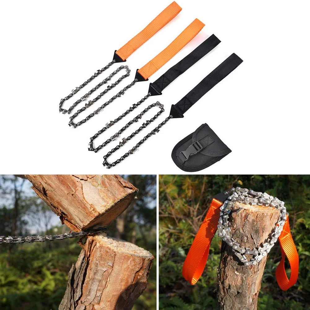 Outdoor Portable Hand-drawn Wire Saw Field Mountaineering Life-Saving Chain Saw Tool Multi-function Saw Chain Pocket Chain Saw