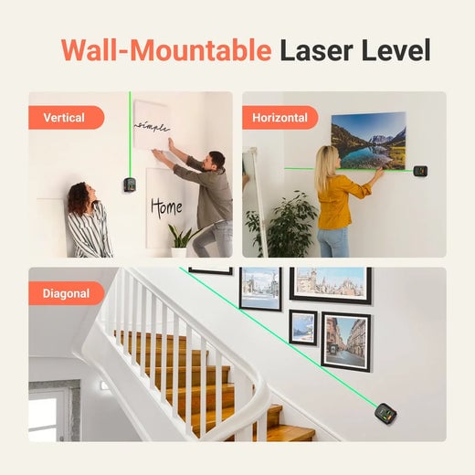 3-in-1 Wall-Mountable Laser Level