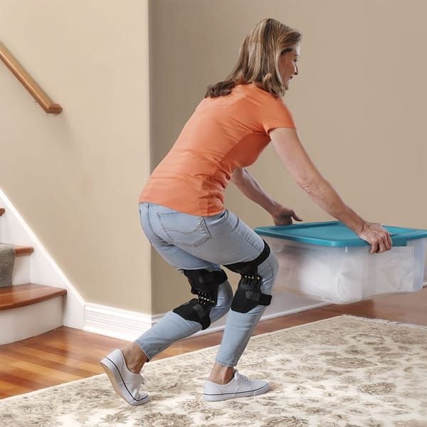 ✅ Knee Protection Booster, Knee Brace Joint Support Spring Knee Stabilizer Pad