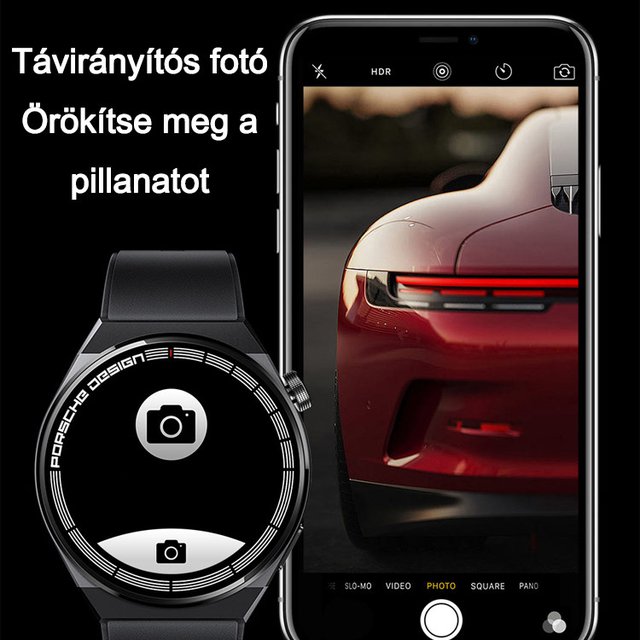GT8 Porsche sports smart watch