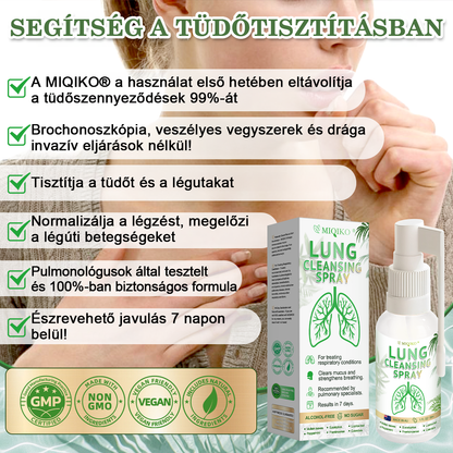 [Official Brand Store] 👨‍⚕️𝐌𝐈𝐐𝐈𝐊𝐎® Advanced lung cleansing spray (☘️Recommended by lung specialists☘️)